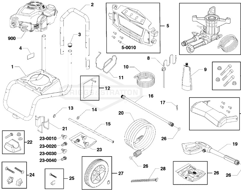 Craftsman 3000 psi Pressure Washer model CMXGWAS021022-00 Replacement Parts manual